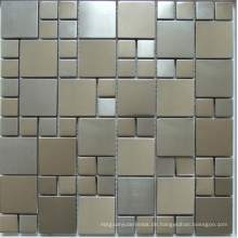 Edelstahl Metall Mosaik Fliese (SM267)